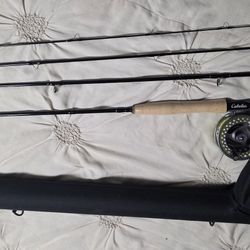 Cabela's RLS+2 9-inch 6wt Fly Fishing Rod Combo with Reel and Case