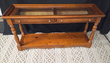 2 drawer display top sofa table, hall table