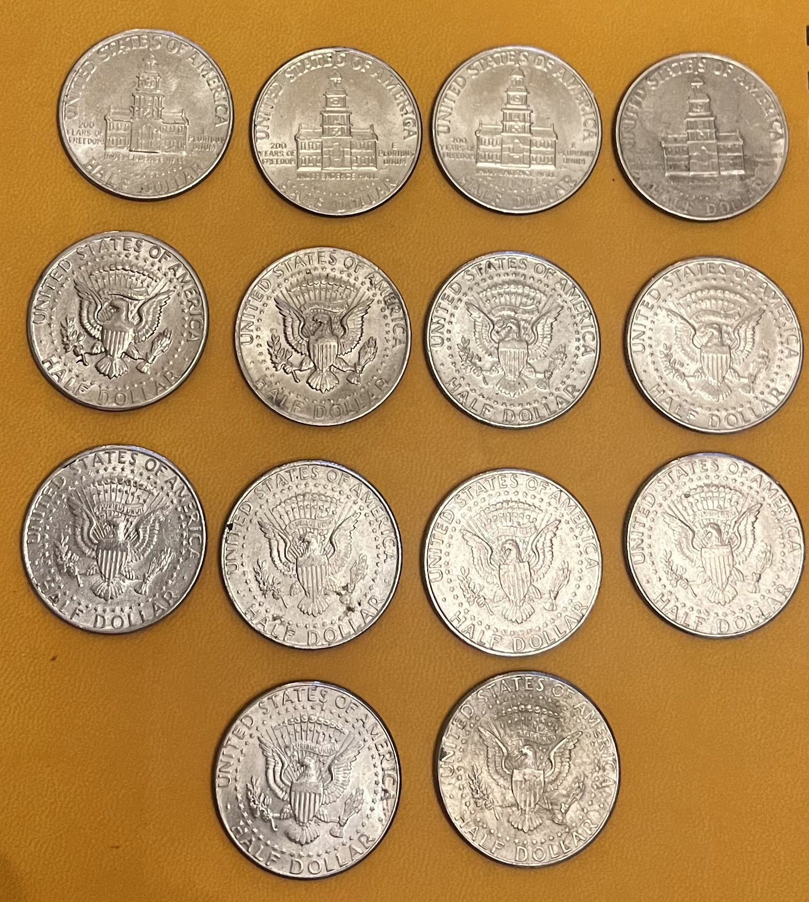 US Kennedy Half Dollars Coin Lot