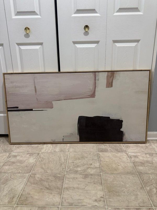 beautiful large 47 by 24 inch wall art. (MUST SELL TODAY)