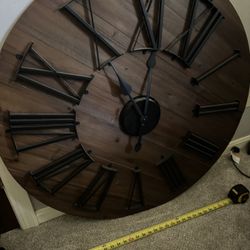 Wooden Wall Clock. Retailed At $200. 
