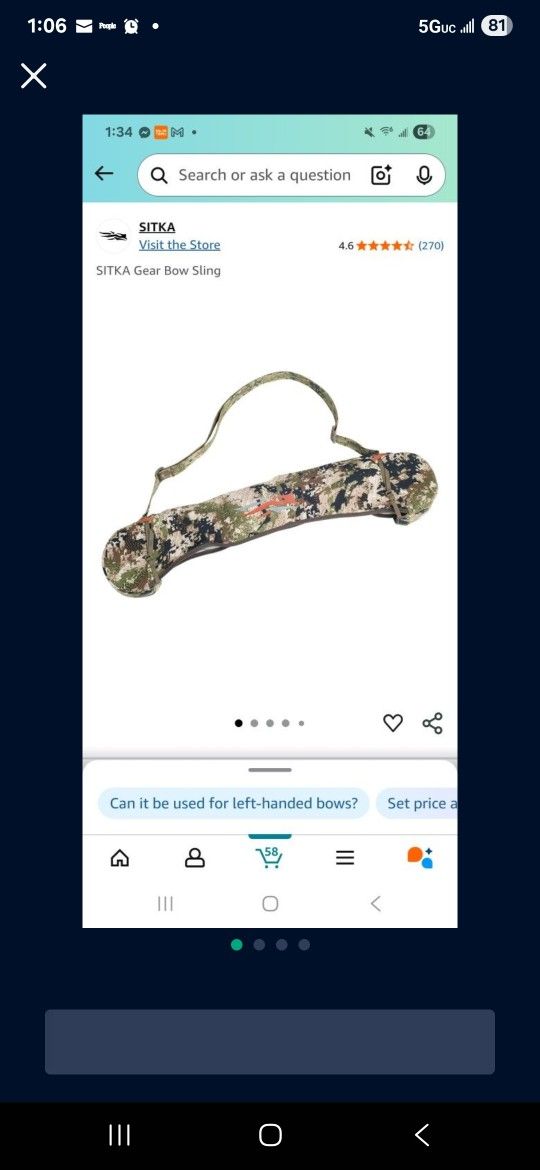 Hunting Fabric Bow Sling Gear