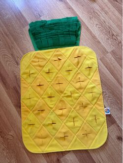 Cute pineapple snuffle mat for pets $6