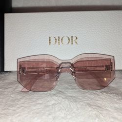 DIOR CLUB Pink Mirror Print Oblique DIOR CLUB M6U Sunglass CD40116