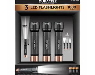 Duracell 1000LM 4AAA LED Flashlight 3-pack