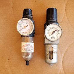Two Compressed Air Filter Regulators Tools
