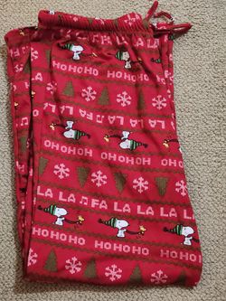 Brand New Women's Snoopy Christmas Pajama Pants Size XL
