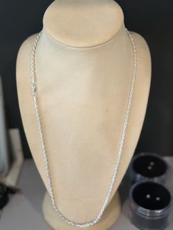 Silver 925. Rope chain 24” 16 grams