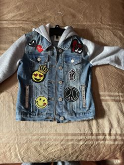 Girls Custom Jean Skirt Suit Size 7