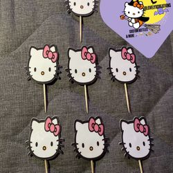 Hello Kitty Custom Stickers For Cup Cakes 