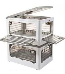 Plastic Storage Bins With Lid, Collapsible X(454)