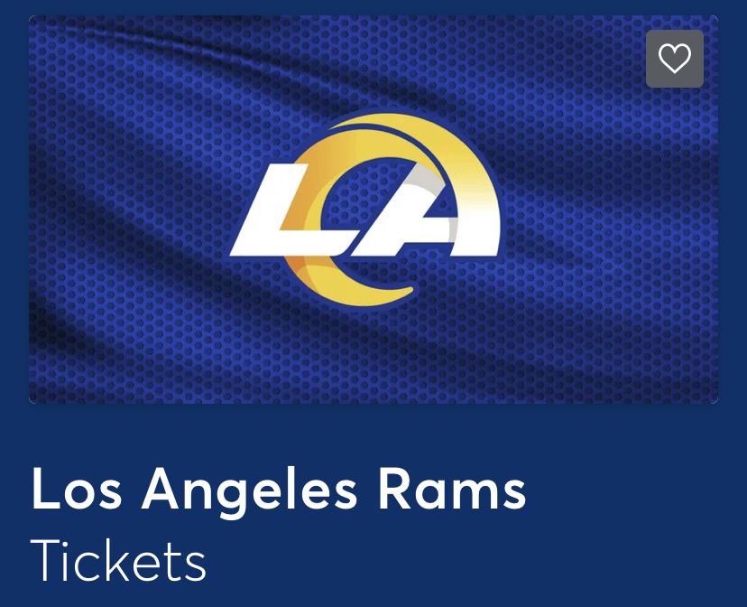 Rams Vs Lions Tickets