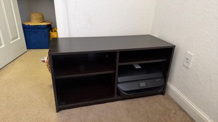 Dark wood console table