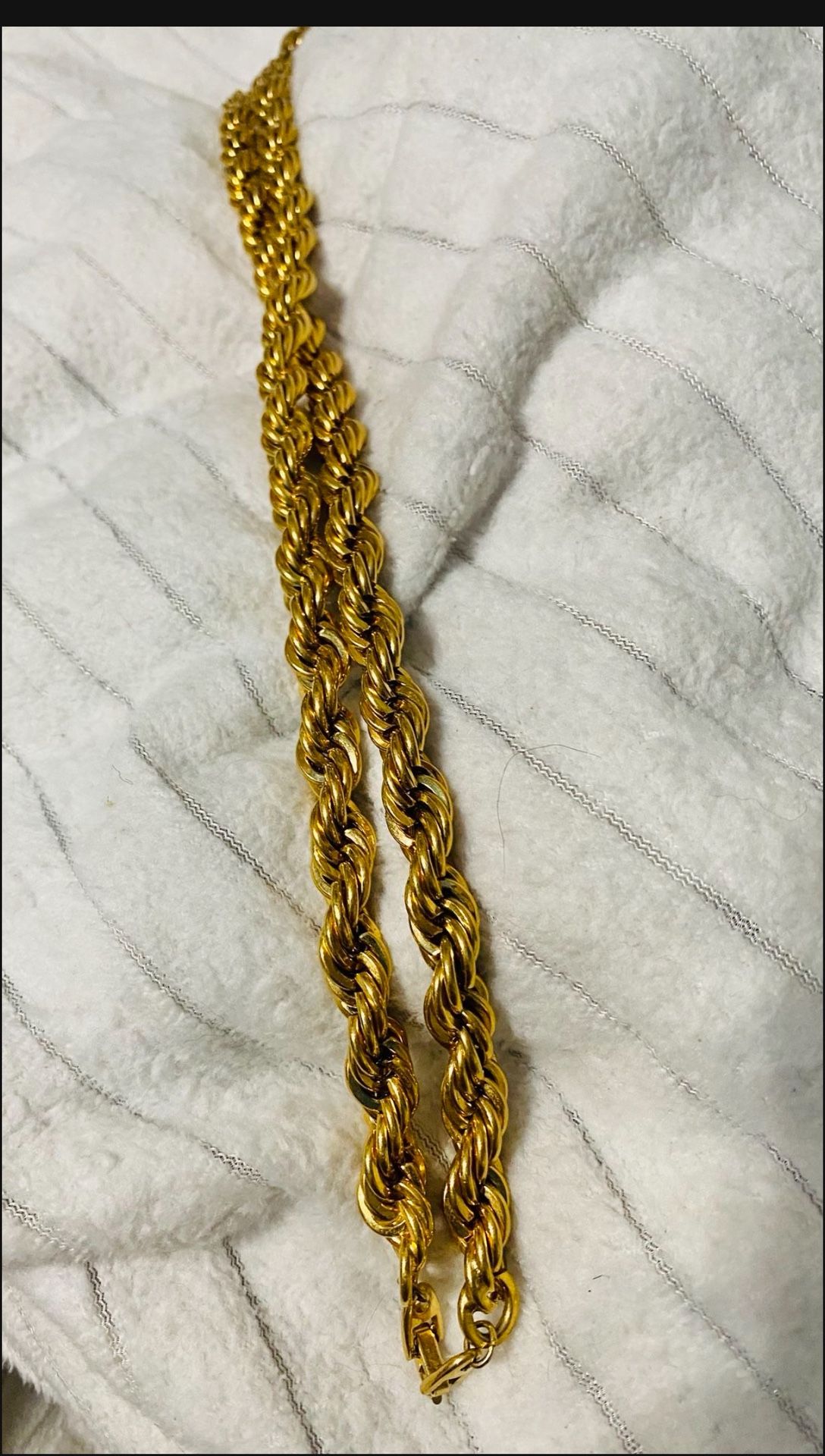 Gold plated Chain. Not Gold. Long Thick 2”