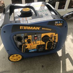 Like new, portable inverter generator dual fuel