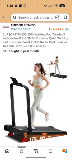 New in box- Walking Pad with hand rail