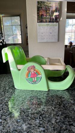 Little Miss Rainbow Doll Feeding Booster Seat Table Chair