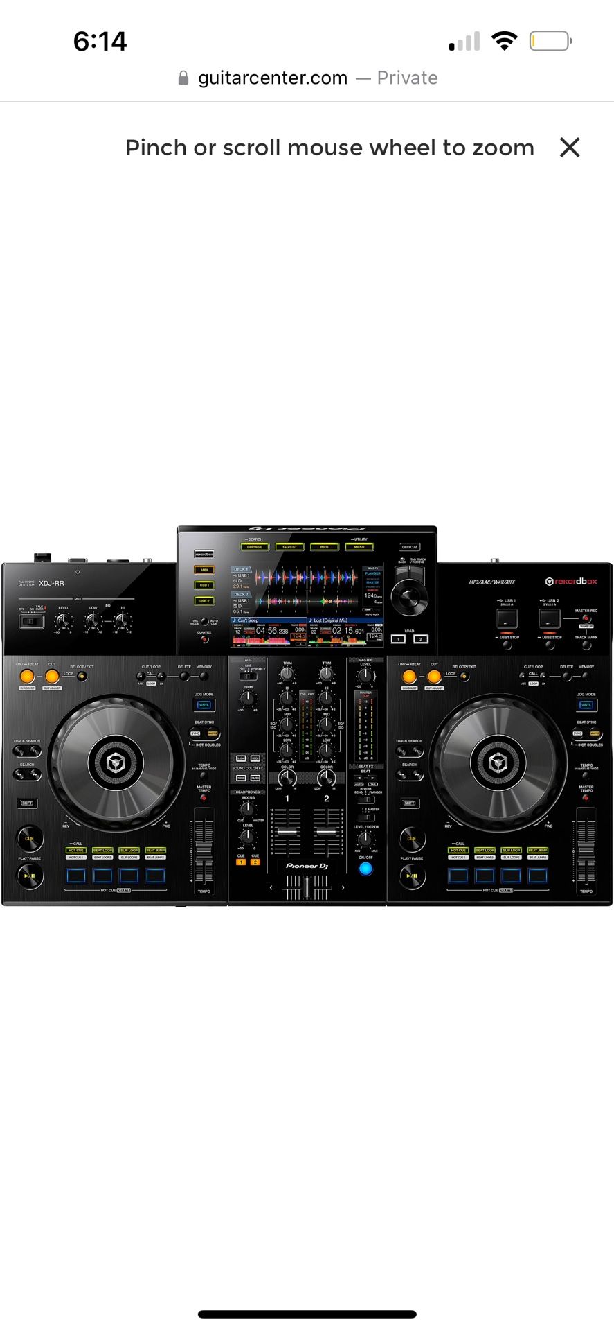 Pioneer XDJ-RRコントローラー rekordbox XDJ-RR 2-channel all-in-one DJ system (black) - Pioneer DJ