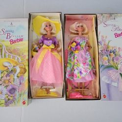 Spring Blossom & Spring Petal Barbies. (2)