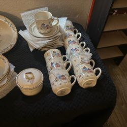 Vintage China Farmhouse Pattern Premium Full Set