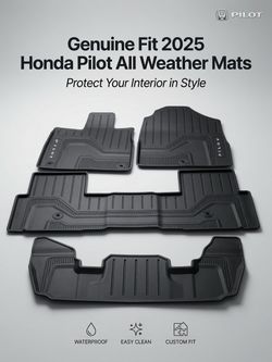 23’-25’ Honda Pilot OEM All-Weather Floor Mats – Like New
