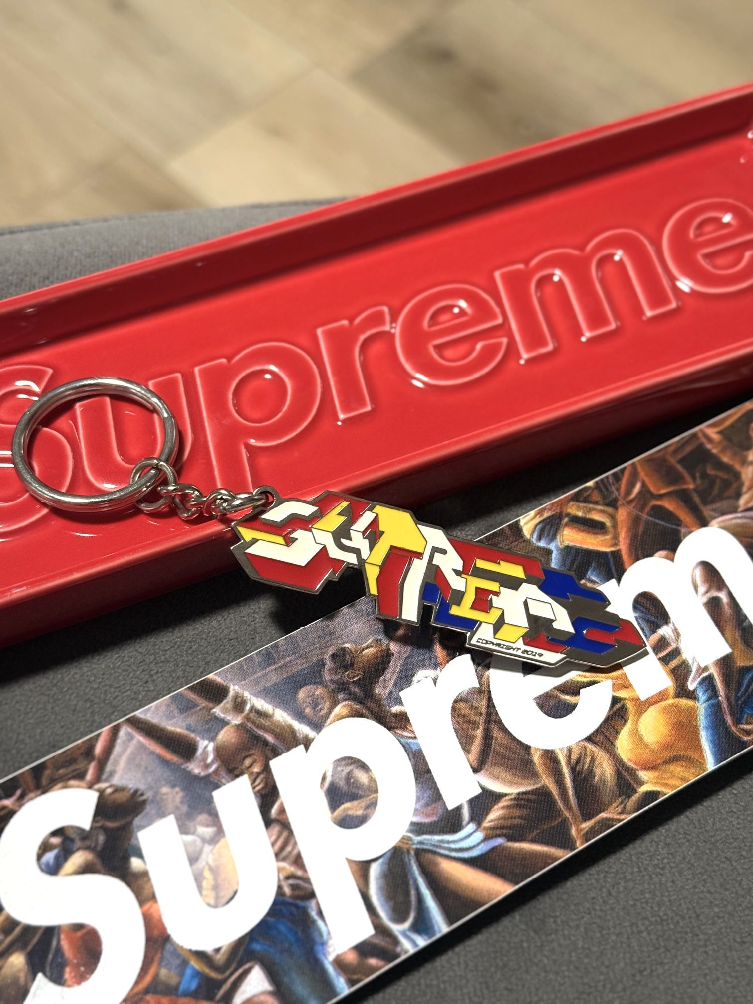Supreme Delta Logo Keychain