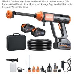 High pressure washer 1750 PSI cordless