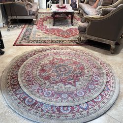 Area Rug 5 Feet Circle & 7 Ft Circle Top Of The Line Brand New We Have One Extra Of Each Size Paid Over $190 Each