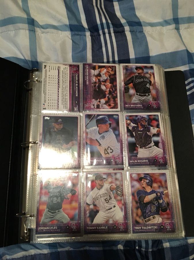 2015 series 1 and two baseball trading cards