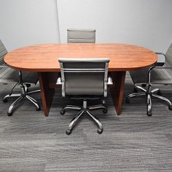 Office Table With 4 Chairs