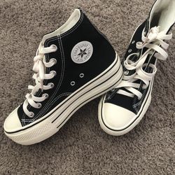 Female High Gang Thick Bottom Canvas  Heightened Casual Board Shoes