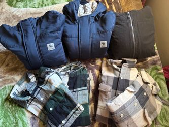 Abercrombie & Fitch Jackets and Flannel Shirts Bundle