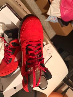 Gently used Jordan 5s raging bull sz12