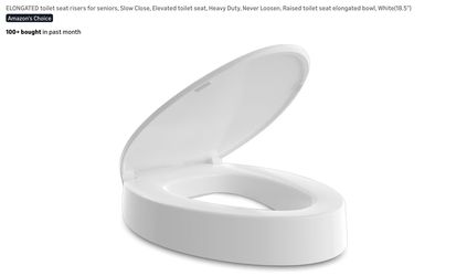 New 3” Raised Toilet Seat (0698)
