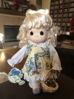 Precious moments 12” dolls and 1 plush
