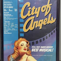 Vintage 1991 Serino Coyne City Of Angels Musical Poster