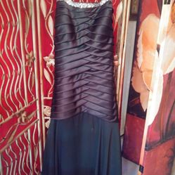 Black SATIN formal