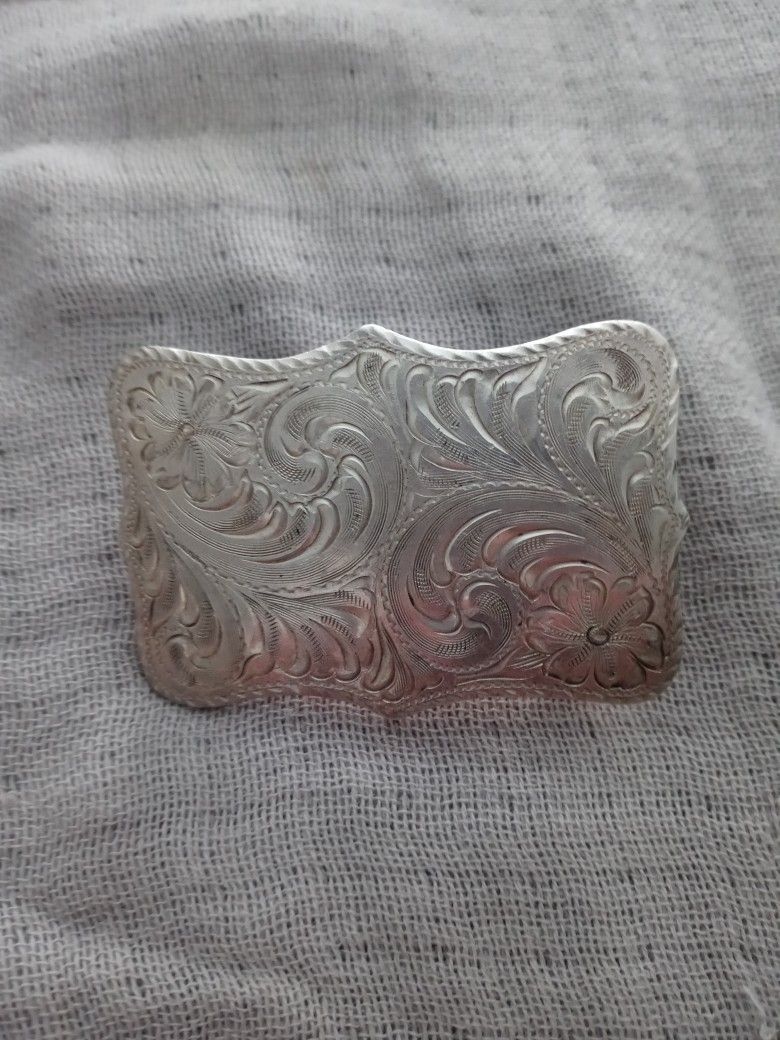 Sterling Silver Belt Buckle 