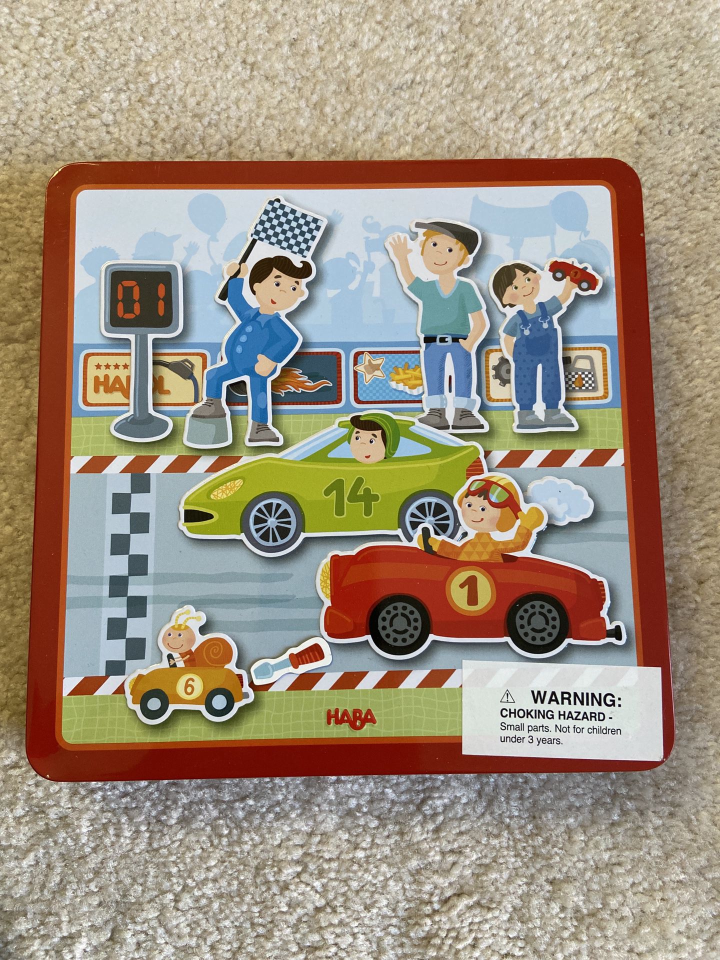 Haba Zippy Cars Magnetic Game