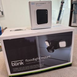 Blink Floodlight Mount + Sync Module 2 (Brand New) ✨