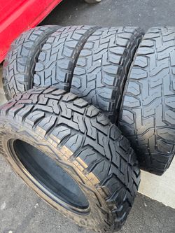 4 used Lt275 65r20  Toyo RT Open Country, LR E, 10 PLY DOT 2023 $350.00
