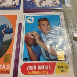 Johnny Unitas Football Cards 