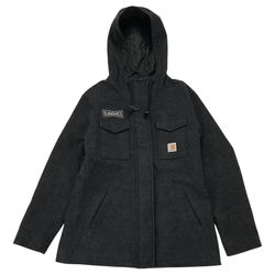 Carhartt Camden Solid Wool Parka Womens Small S Insulated Hoodie Jacket