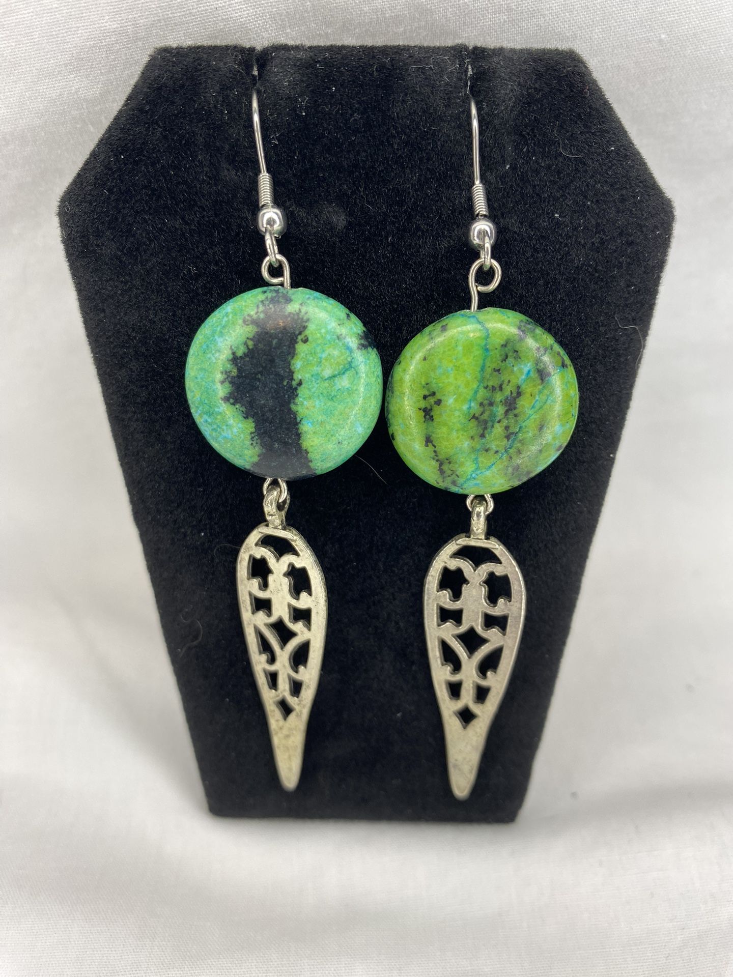 Handmade Turquoise Dangle/drop Earrings