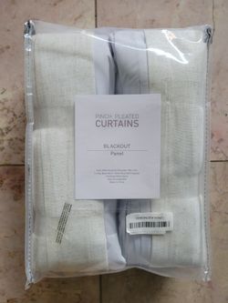Natural Thick Linen 100% Blackout Curtains for Bedroom with Hooks