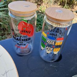 Teachers Glass Drinking Tumbler
