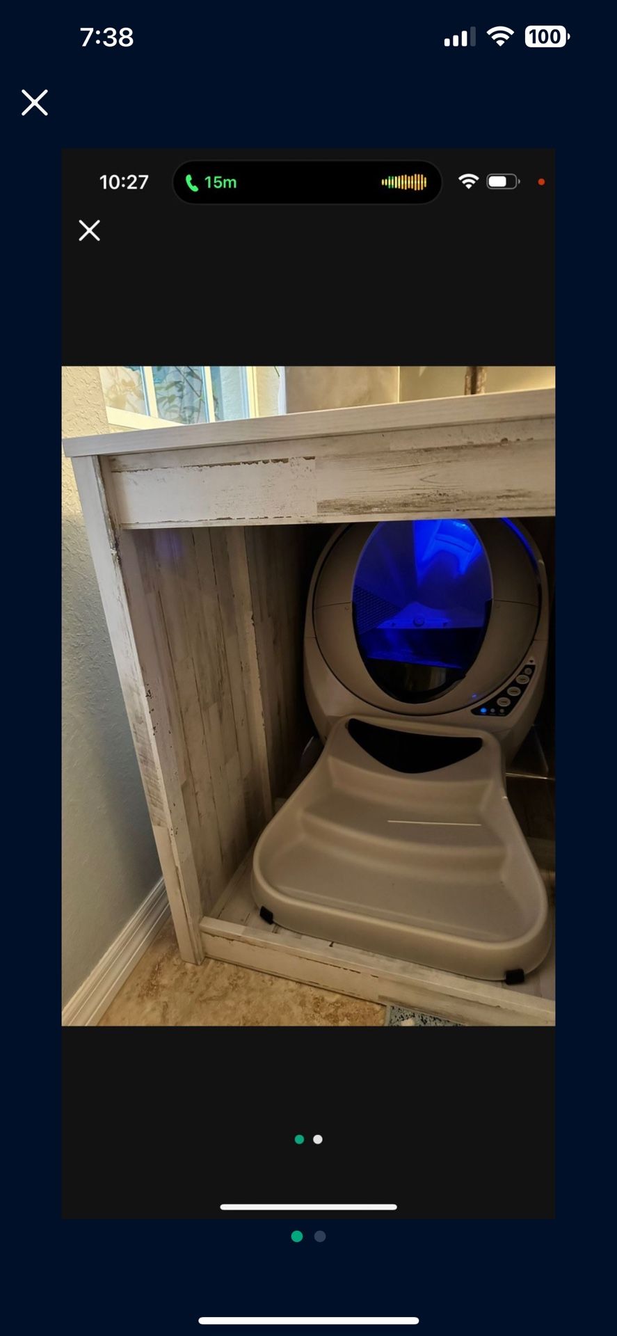 Robo Litter Box , Like New! Automatic Poop Scooper