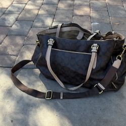Authentic coach diaper bag  