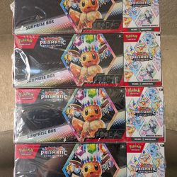 Pokemon Prismatic Evolutions Sams Club Bundle surprise box +booster tcg cards game