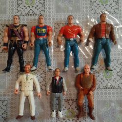 Vintage lot of 7 Last Action Hero Action Figures MATTEL 1993 Collection